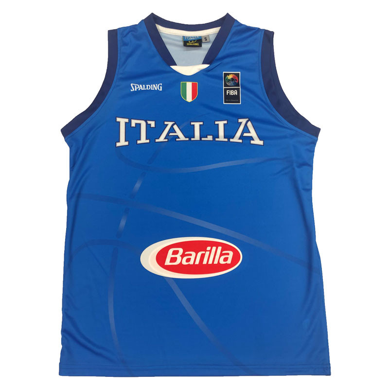 RARA Canotta basket Pallacanestro Italia Spalding Allenamento double-face NUOVA 